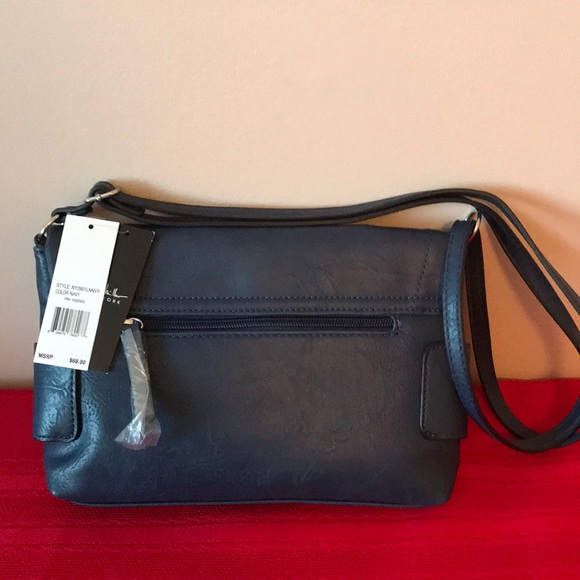 NICOLE MILLER NAVY CROSSBODY RETAIL 68.00 NWT - Picture 4 of 8